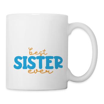 Beste Schwester - Tasse - Weiß - Rechts