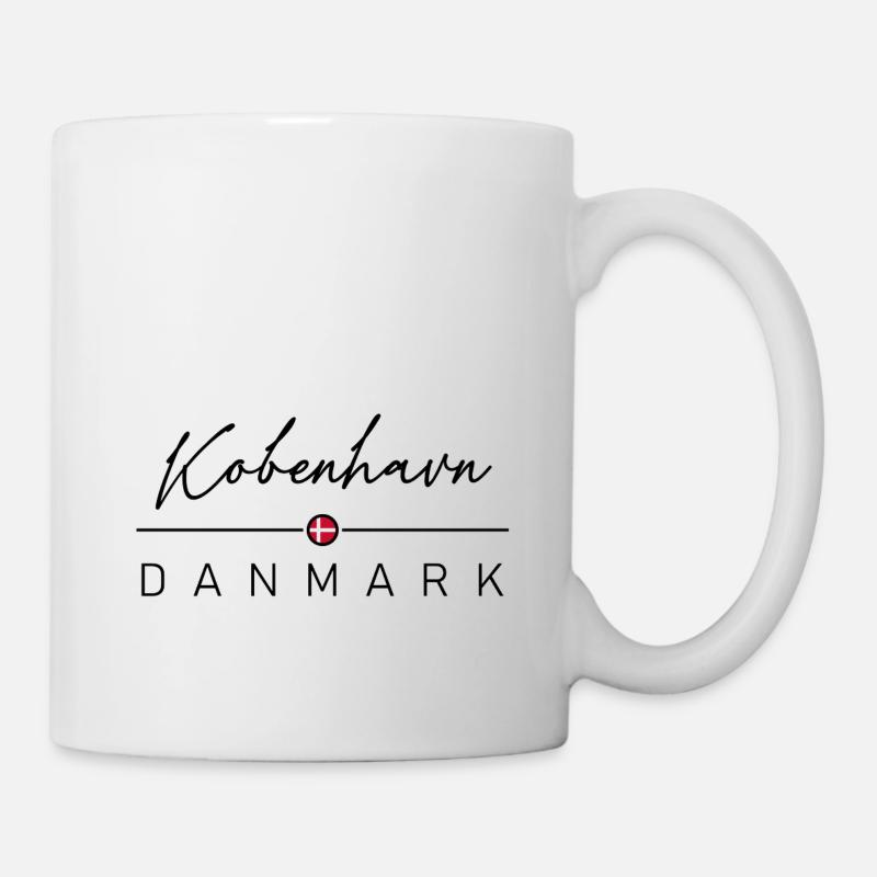Dänemark - Kobenhavn - Danmark - Denmark - Tasse - Weiß