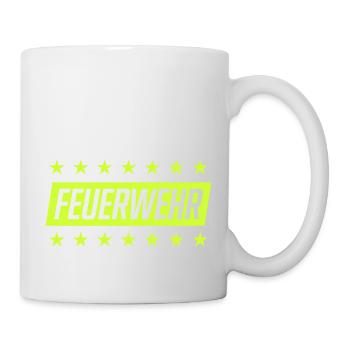 feuerwehr - Tasse - Weiß - Rechts