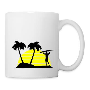 surfing - Tasse - Weiß - Rechts