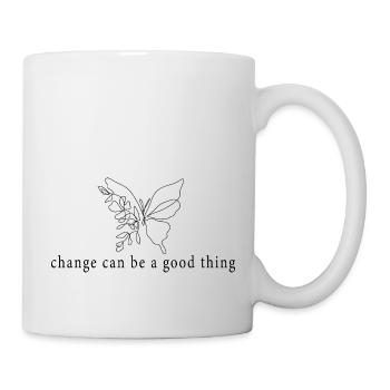 Butterfly Change - Tasse - Weiß - Rechts
