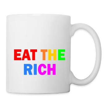 Eat the rich - Tasse - Weiß - Rechts