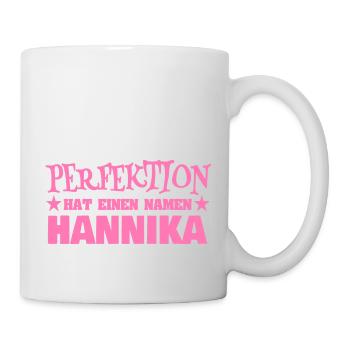 Woman's name Hannika - Mug - white - Right