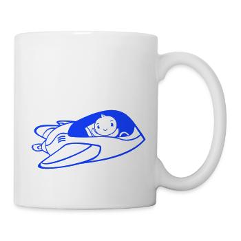 Canard vaisseau spatial Pilote Espace Science fiction Cool - Mug blanc - blanc - Droite