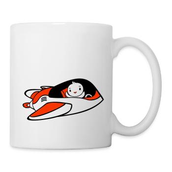 Canard vaisseau spatial Pilote Espace Science fiction Cool - Mug blanc - blanc - Droite