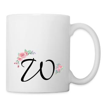 Letter w flowers - Mug - white - Right