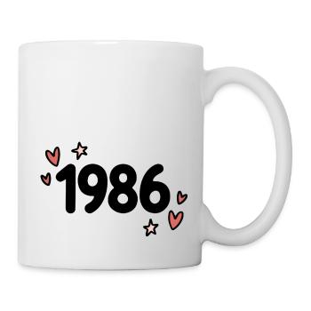 1986 Classic Vintage Retro Cute 80s - Mug - white - Right