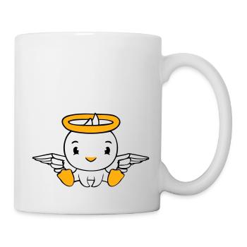 Bird Duck Angel Sky Halo Holy Sweet - Mug - white - Right