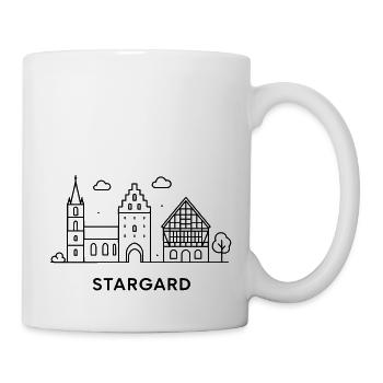 Die Stadt Stargard - Tasse - Weiß - Rechts