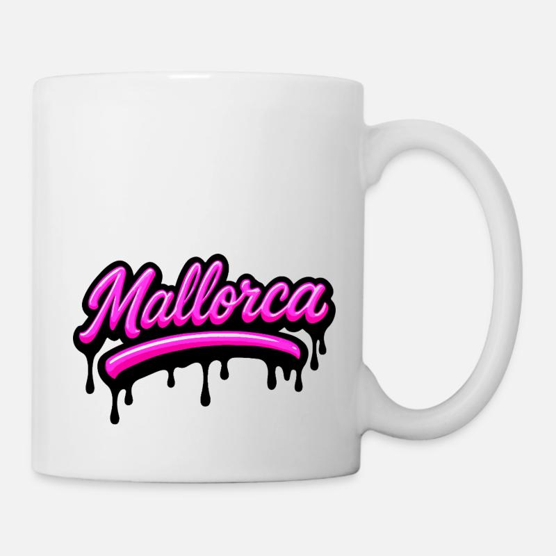 Mallorca Graffiti - Tasse - Weiß
