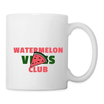 Watermelon Vibes Club – Pastèques - Mug blanc - blanc - Droite