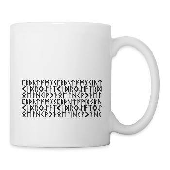 Alphabet Wikinger - Tasse - Weiß - Rechts