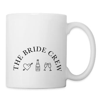 L’équipage de la mariée - Cœur, Vin mousseux, Verre - Mug blanc - blanc - Droite