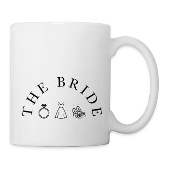 The Bride - Half Rice with Ring, Dress and Shoes - Mug - white - Right