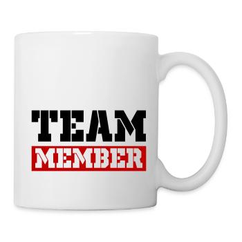 Team Mitglied - Tasse - Weiß - Rechts
