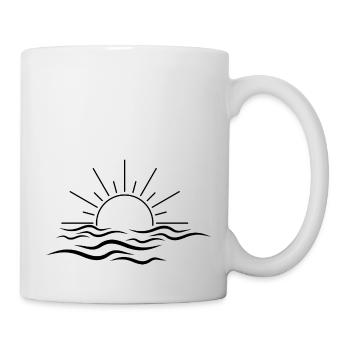 Sun and wave - Mug - white - Right