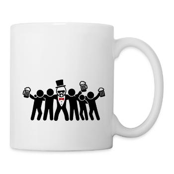 Marié Enterrement de vie de garçon - Mug blanc - blanc - Droite