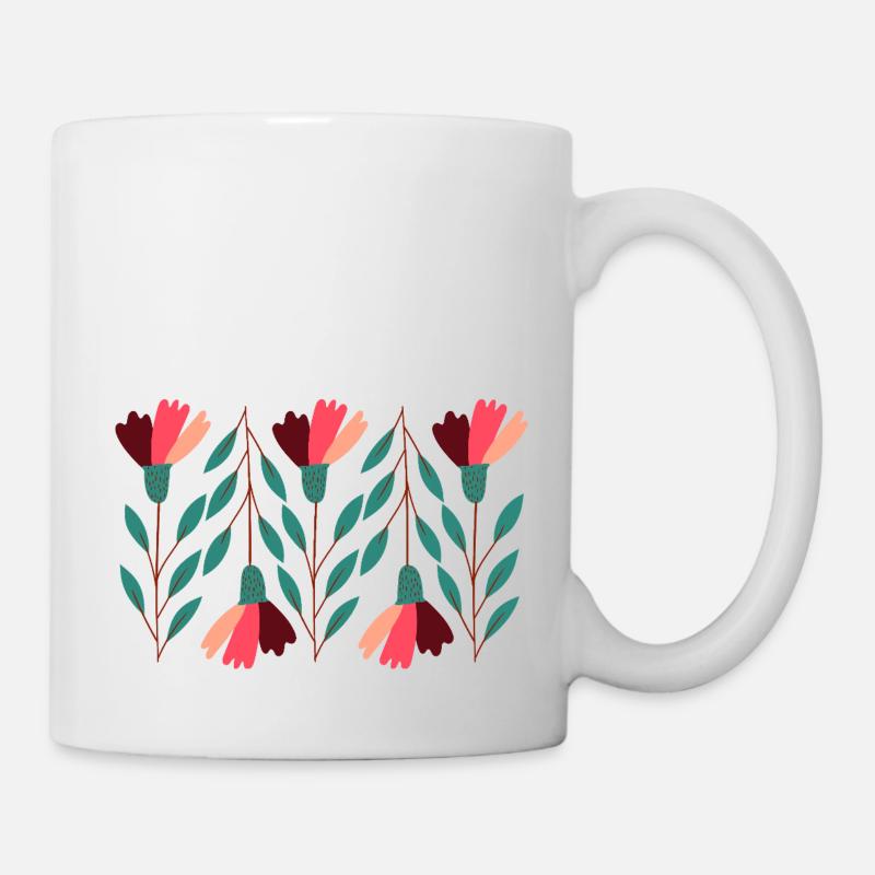 Flower Power - Tasse - Weiß