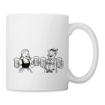 M. Bier und Frau Bier - Mug blanc - blanc - Droite