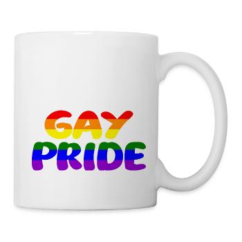Schwul - Tasse - Weiß - Rechts