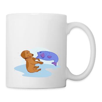 Kämpfen - Tasse - Weiß - Rechts