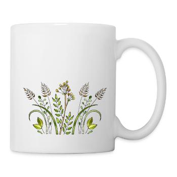 Blumen - Tasse - Weiß - Rechts