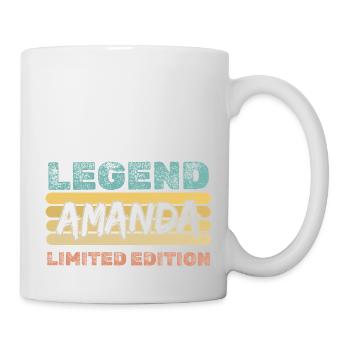 Prénom Amanda - Mug blanc - blanc - Droite