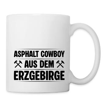 Fahrer aus dem Erzgebirge - Tasse - Weiß - Rechts