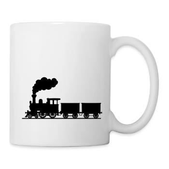 steam locomotive - Mug - white - Right