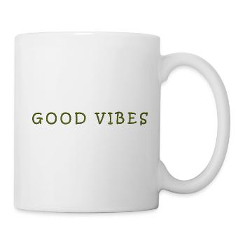Positive Vibes Handwritten Quote - Mug - white - Right