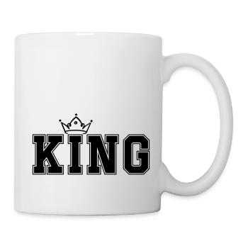 king - Tasse - Weiß - Rechts