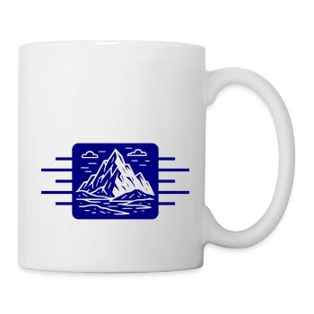 Montagnes Extérieur - Mug blanc - blanc - Droite