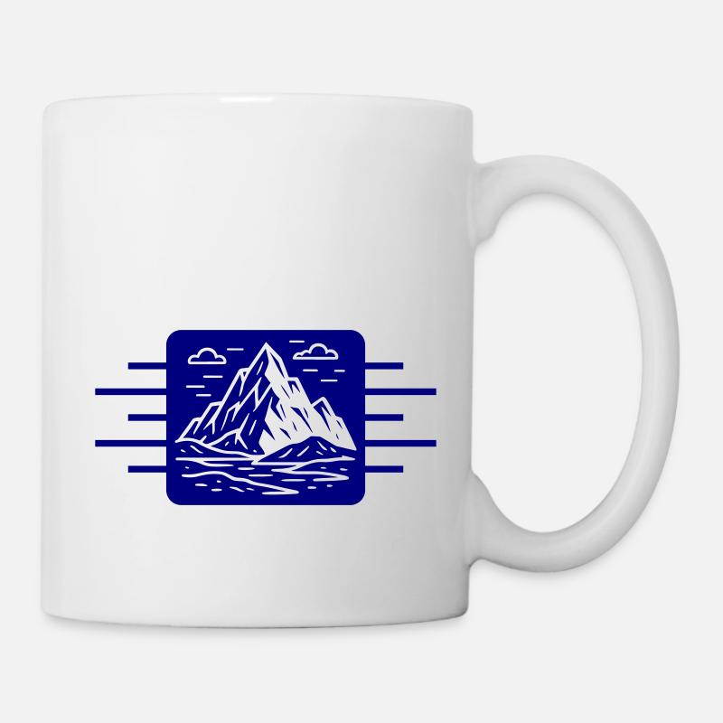 Berge Outdoor - Tasse - Weiß