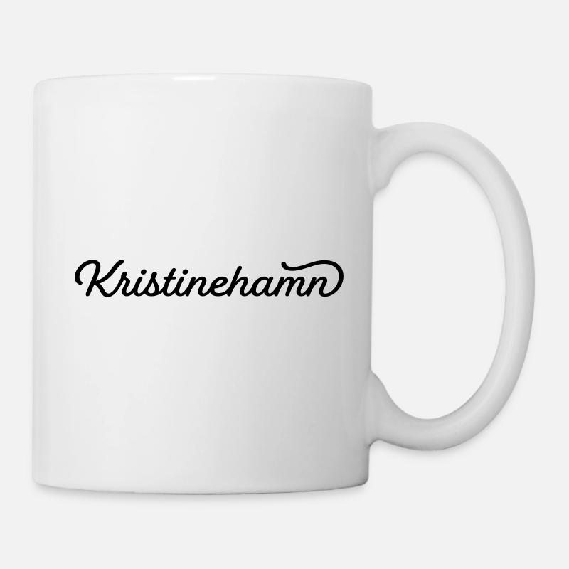 Kristinehamn noir - Mug blanc - blanc