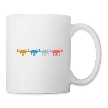Drone Vintage Drones Rétro - Mug blanc - blanc - Droite