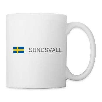 Sweden Flag - Sundsvall - Sverige - Schweden - Tasse - Weiß - Rechts