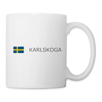 Drapeau de la Suède - Karlskoga - Sverige - Schweden - Mug blanc - blanc - Droite