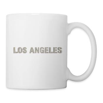 LOS ANGELES – Typographie moderne du béton - Mug blanc - blanc - Droite