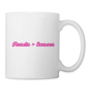 Résultats > Excuses | Dicton motivant - Mug blanc - blanc - Droite