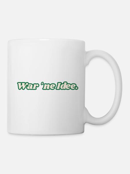 C’était une idée. T-shirt amusant pour chaque jour. - Mug blanc - blanc