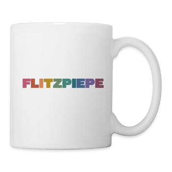 Flitzpiepe Farbblock - Tasse - Weiß - Rechts