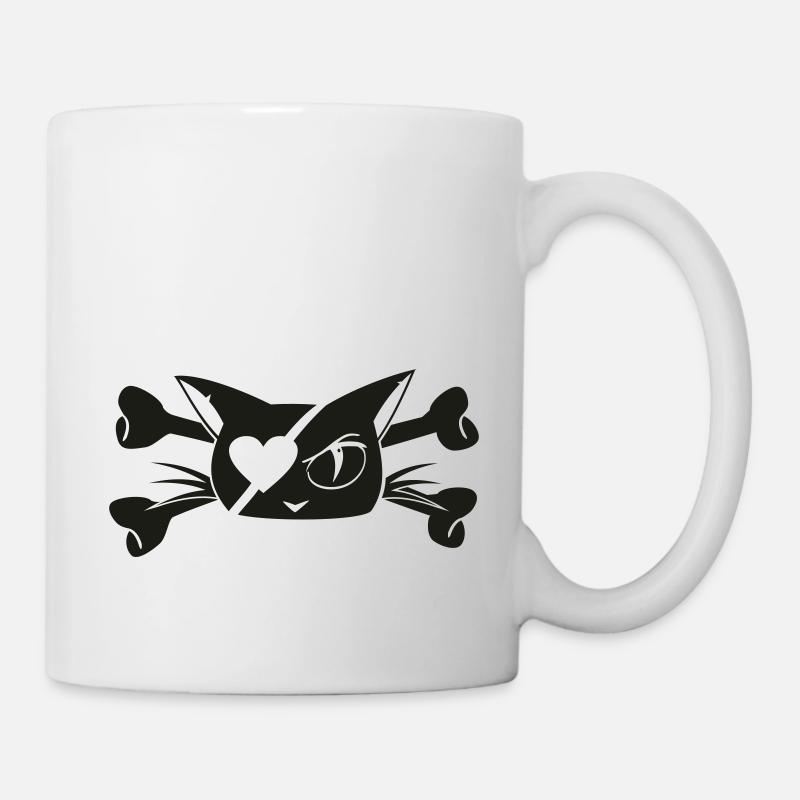 Pirate-Kitty 01 - Tasse - Weiß