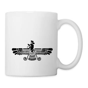 Ash (graumeliert) Farvahar / Zarathustra / Iran - Tasse - Weiß - Rechts