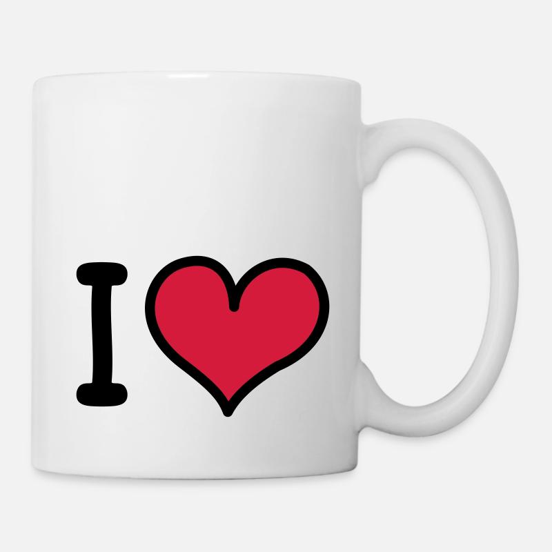 I Heart 3-colors - Mug blanc - blanc