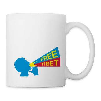 free tibet - Freiheit für Tibet - Tasse - Weiß - Rechts