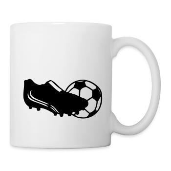 fussball+schuh - Tasse - Weiß - Rechts