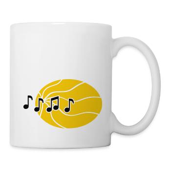 Notes de Musique Fluide - Mug blanc - blanc - Droite