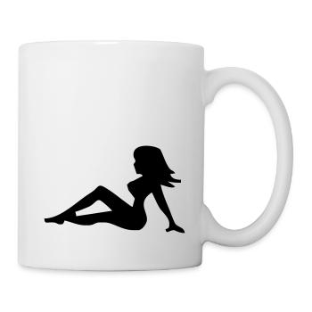 Sexy Mädchen - Tasse - Weiß - Rechts