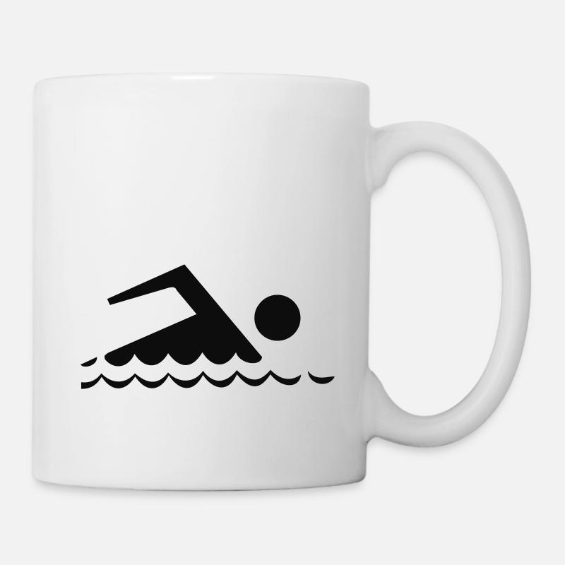 swimming,Sea - Mug - white