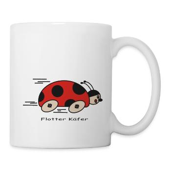 Flotter Käfer - Tasse - Weiß - Rechts